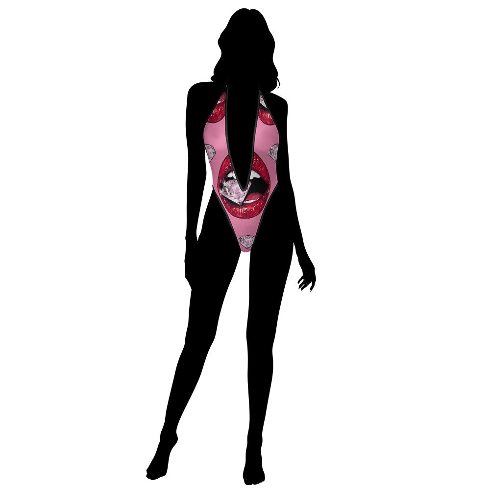 Deep "V" One-Piece Swimsuit