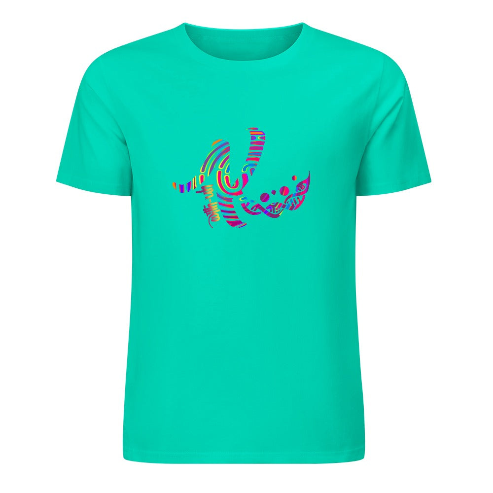 New 2025 Pure cotton short sleeved T-shirt Front print Multiple colors